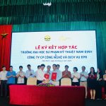 Ký kết hợp tác giữa trường Đại học Sư phạm Kỹ thuật Nam Định với Công Ty EPR