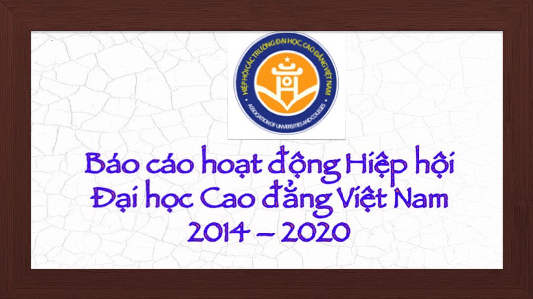 Báo cáo hoạt động Hiệp hội Đại học Cao đẳng Việt Nam 2014 – 2020